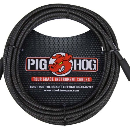 Pig Hog PCH20 Instrument Cable - Black Woven