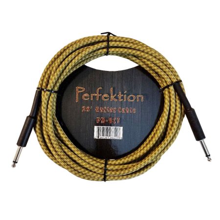 Perfektion PMB 20' Braided Instrument Cable Tweed