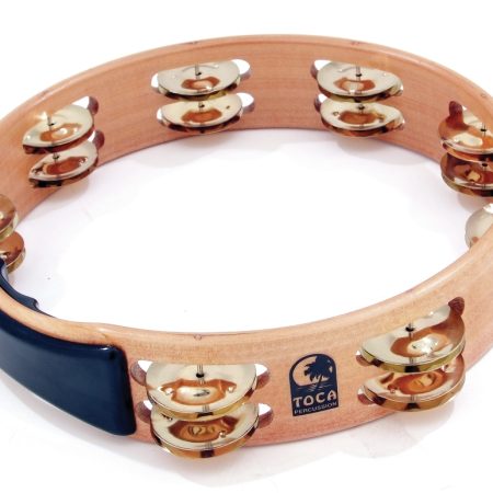 Toca Acacia Wood Tambourine, 10" Double Row