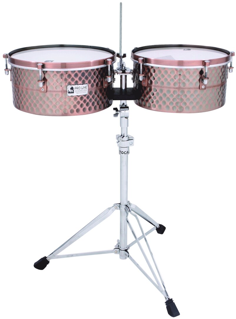 Toca Percussion Pro Line Timbales - Black Copper
