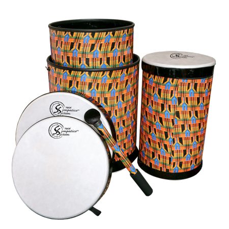 SympaticoÖ Nesting DjunDjun, Kente Cloth Pretuned Fiber w/ Dot - 12ö Head