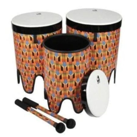 SympaticoÖ Nesting Tom-Tom Pretuned Fiber w/ Dot - Kente Cloth Finish - 12ö Head