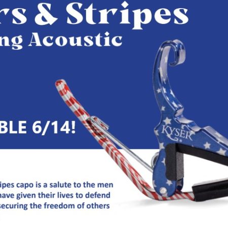 Kyser KG6 6 String Acoustic Guitar Capo - Stars & Stripes