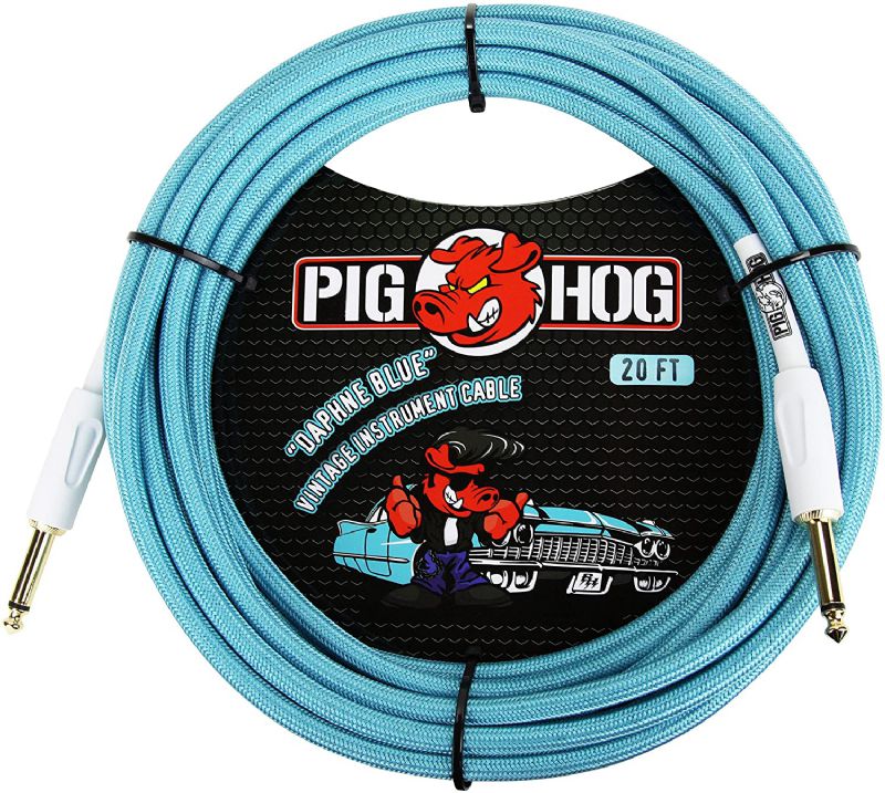 Pig Hog PCH20 Instrument Cable - Daphne Blue