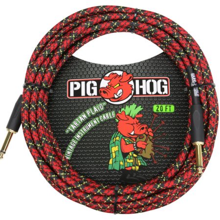 Pig Hog PCH20 Instrument Cable - Tartan Plaid