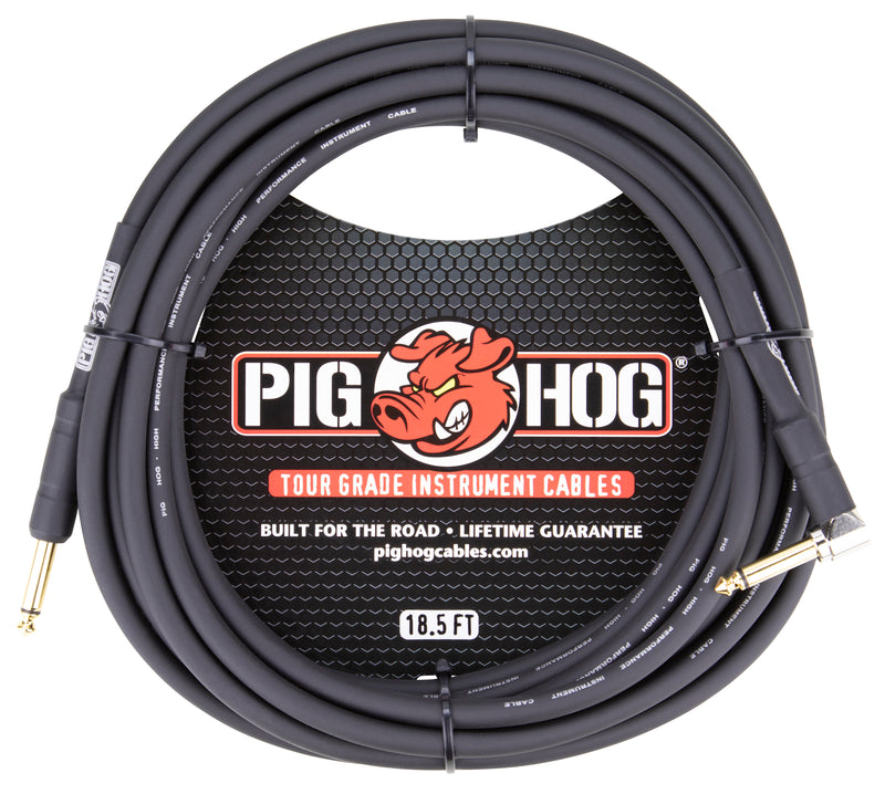 Pig Hog Instrument Cable 8mm. - 18.5' Right