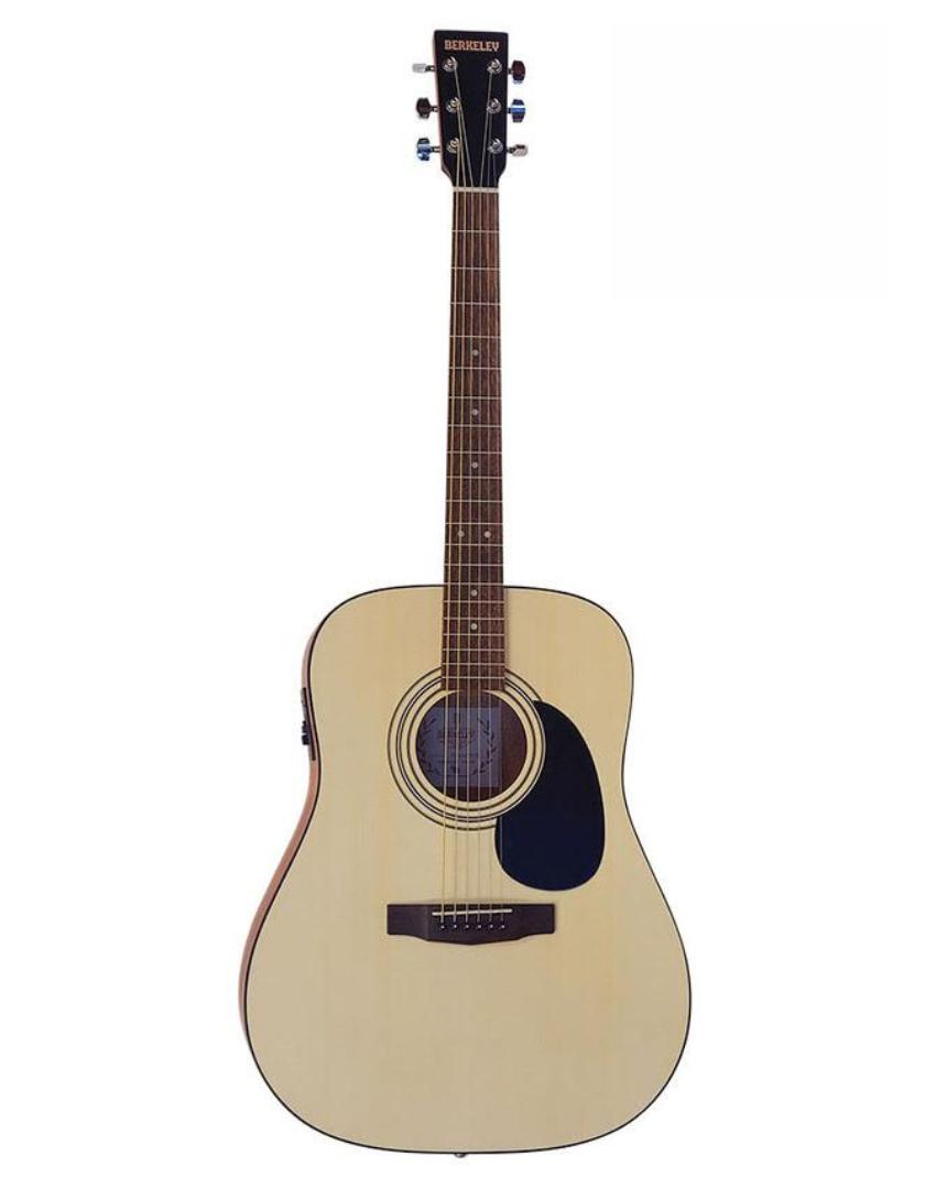Berkeley Dreadnaught Acoustic / Electric Guitar Open Pore