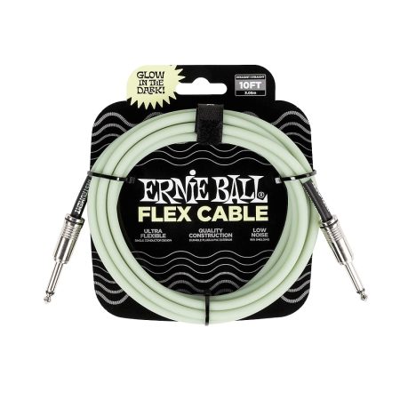 Ernie Ball P06436 Flex Instrument Cable Straight/Straight 10ft - Glow