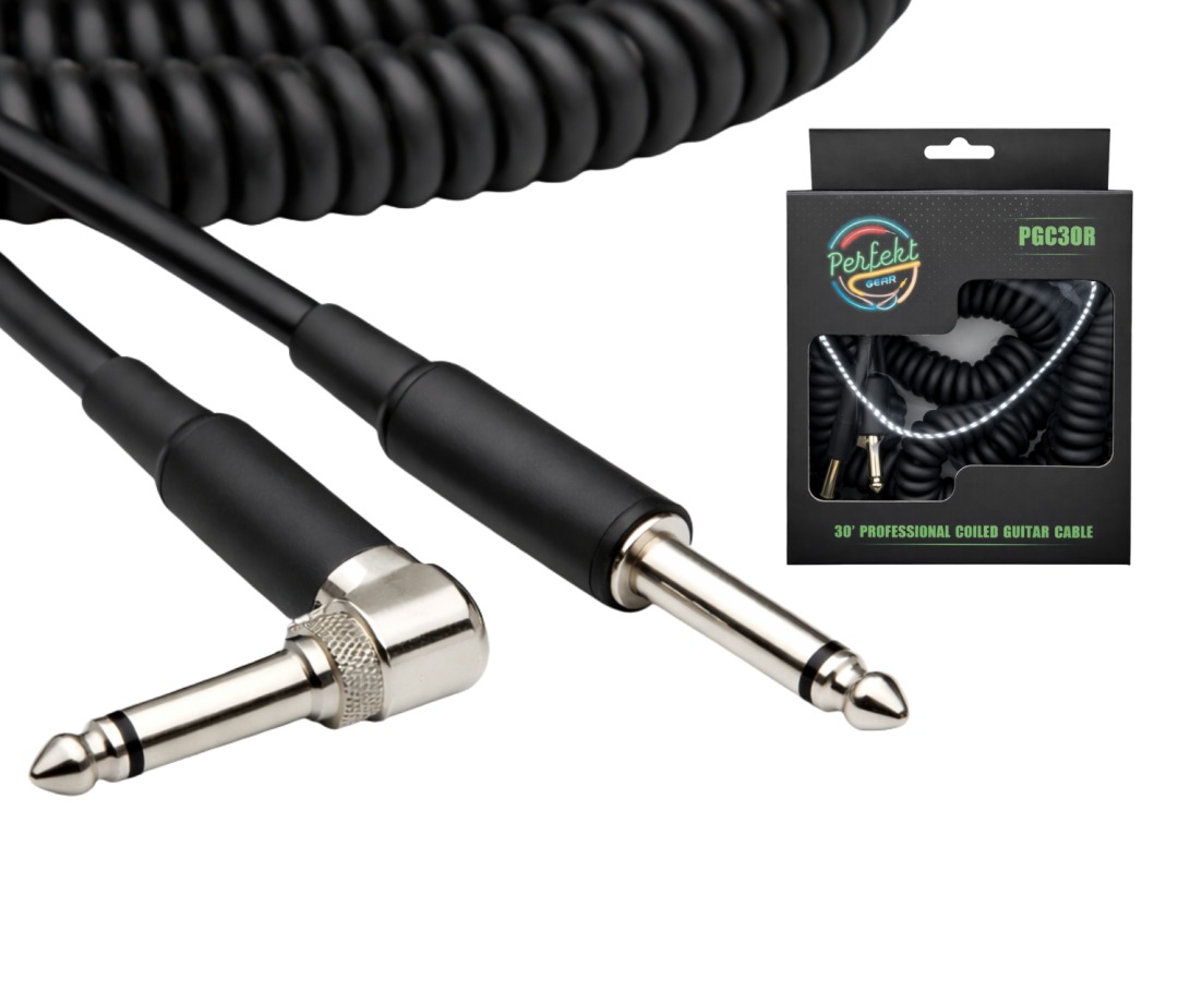 Perfekt Gear PGC30R 30ft Coiled Instrument Cable