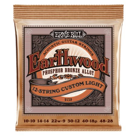 Ernie Ball 2152 Earthwood Phosphor Bronze Acoustic Guitar Strings - .0