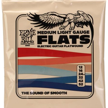 Ernie Ball 2582 Flatwound Electric Guitar Strings - .012-.052, Medium