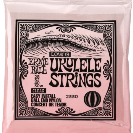 Ernie Ball 2330 Low G Ukulele Strings for Concert/Tenor - Clear Nylon,