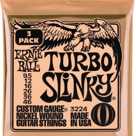Ernie Ball 3224 Turbo Slinky Nickel Wound Electric Guitar Strings - .0