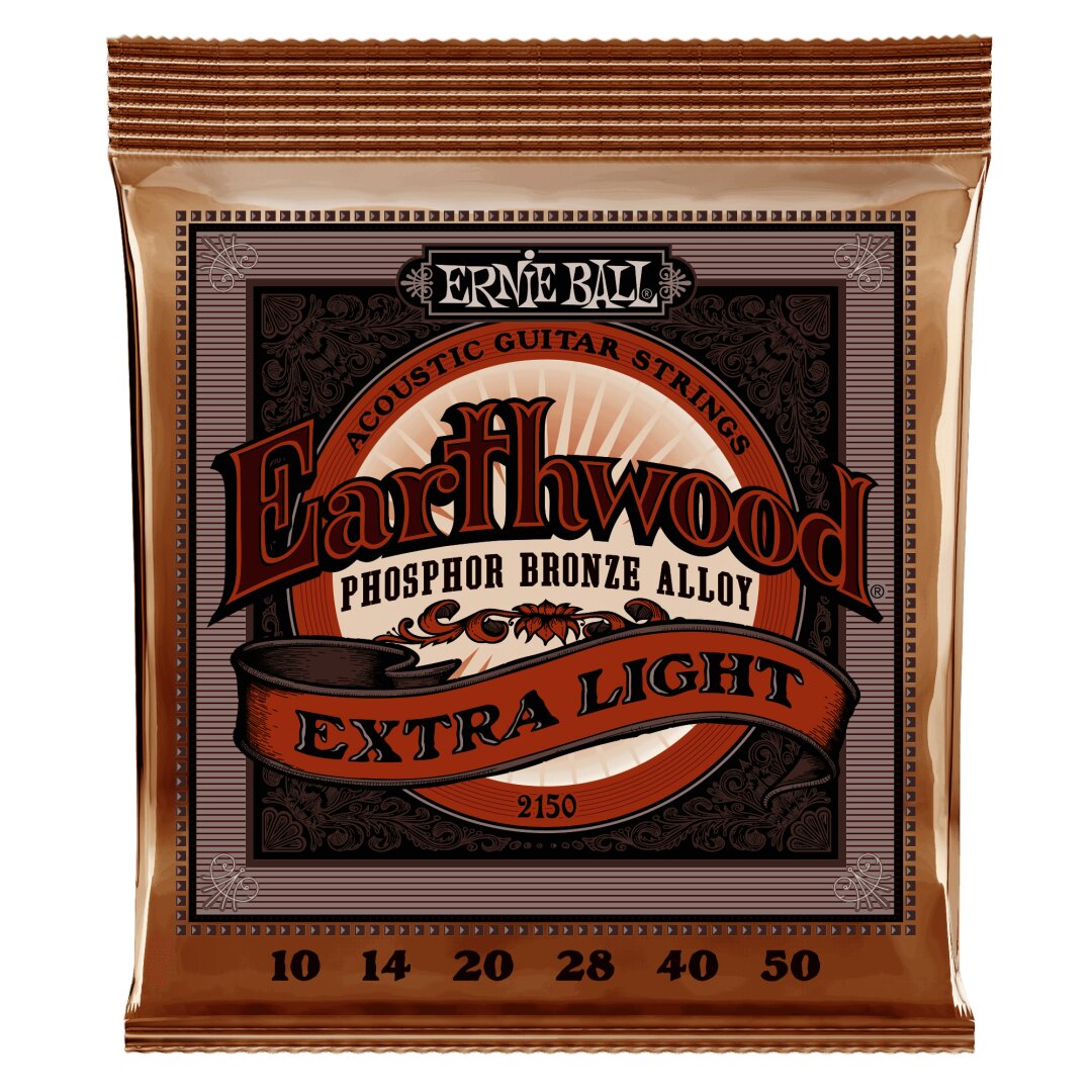 Earthwood Extra Light Phosphor Bronze Acoustic Guitar Strings - 10-50