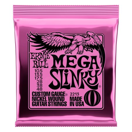 Mega Slinky Nickel Wound Electric Guitar Strings - 10.5-48 Gauge
