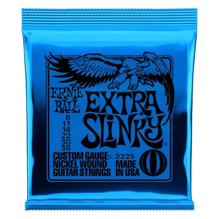 Extra Slinky Nickel Wound Electric Guitar Strings - 8-38 Gauge