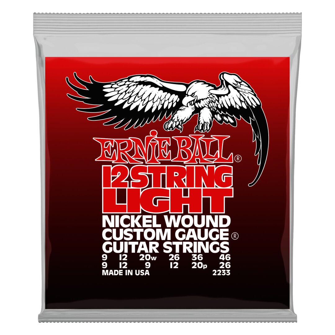 Light 12-String Nickel Wound Electric Guitar Strings - 9-46 Gauge