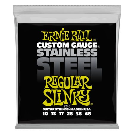 Regular Slinky Stainless Steel Wound Electric Guitar Strings - 10-46 G