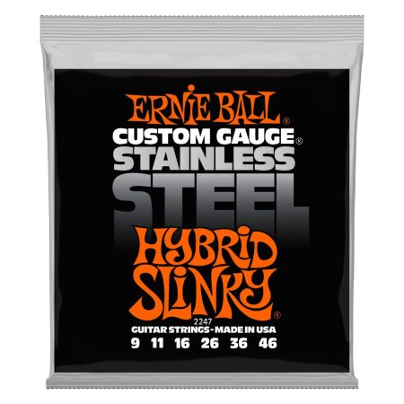Hybrid Slinky Stainless Steel Wound Electric Guitar Strings - 9-46 Gau