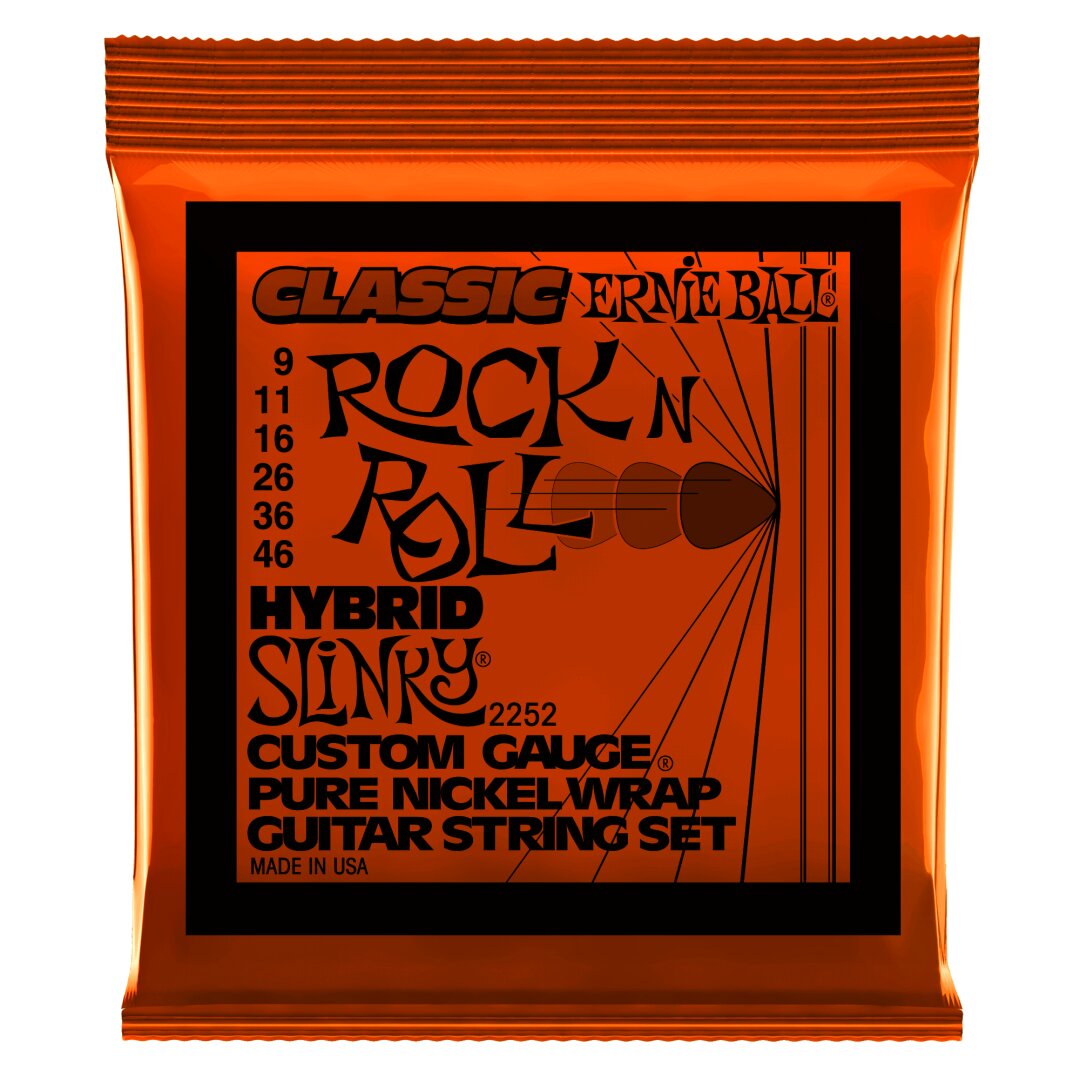 Hybrid Slinky Classic Rock n Roll Pure Nickel Wrap Electric Guitar Str