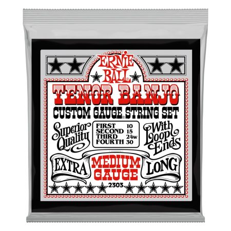 Medium Loop End Stainless Steel Tenor Banjo Guitar Strings - 10-30 Gau