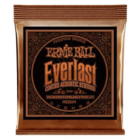 Everlast Medium Coated Phosphor Bronze Acoustic Guitar Strings - 13-56