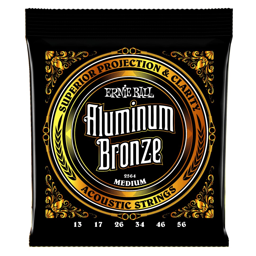 Medium Aluminum Bronze Acoustic Guitar Strings - 13-56 Gauge