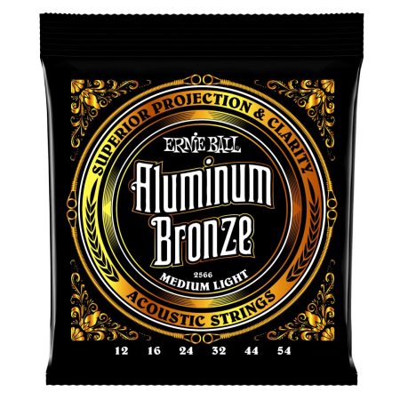 Medium Light Aluminum Bronze Acoustic Guitar Strings - 12-54 Gauge
