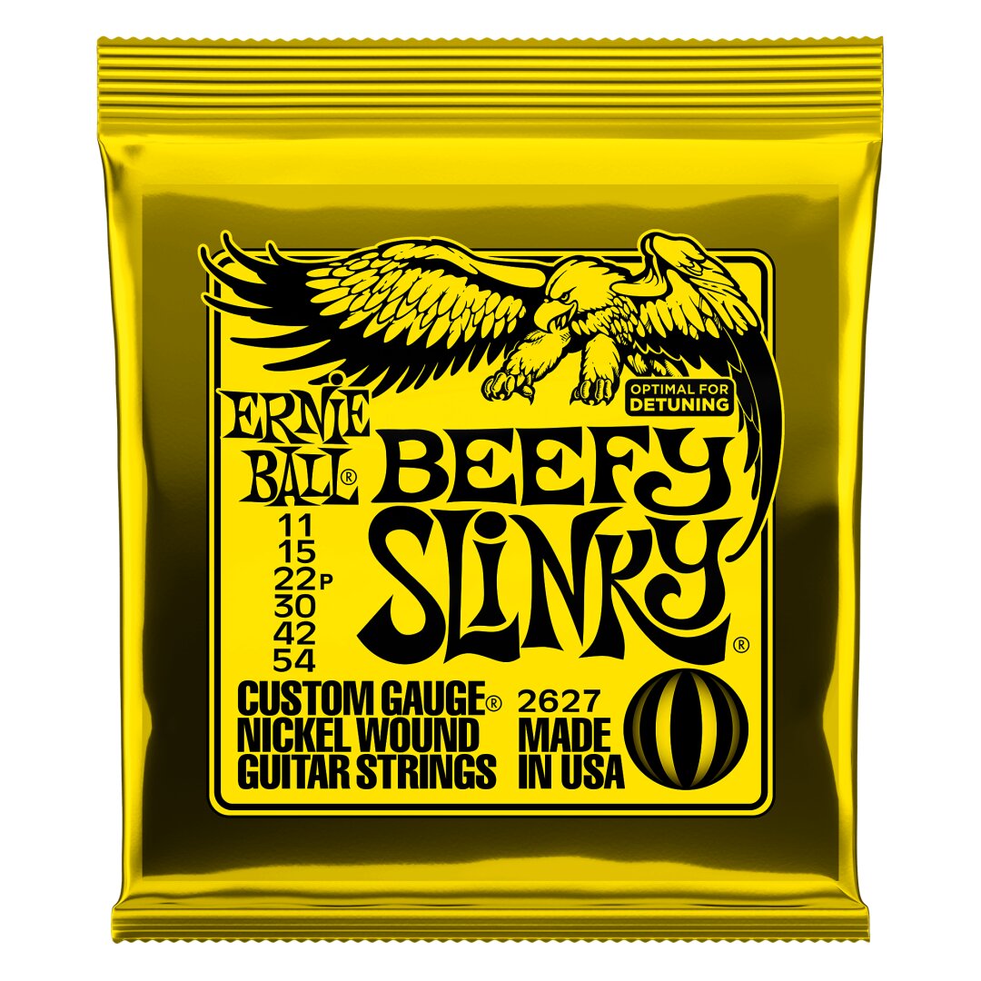 Beefy Slinky Nickel Wound Electric Guitar Strings - 11-54 Gauge