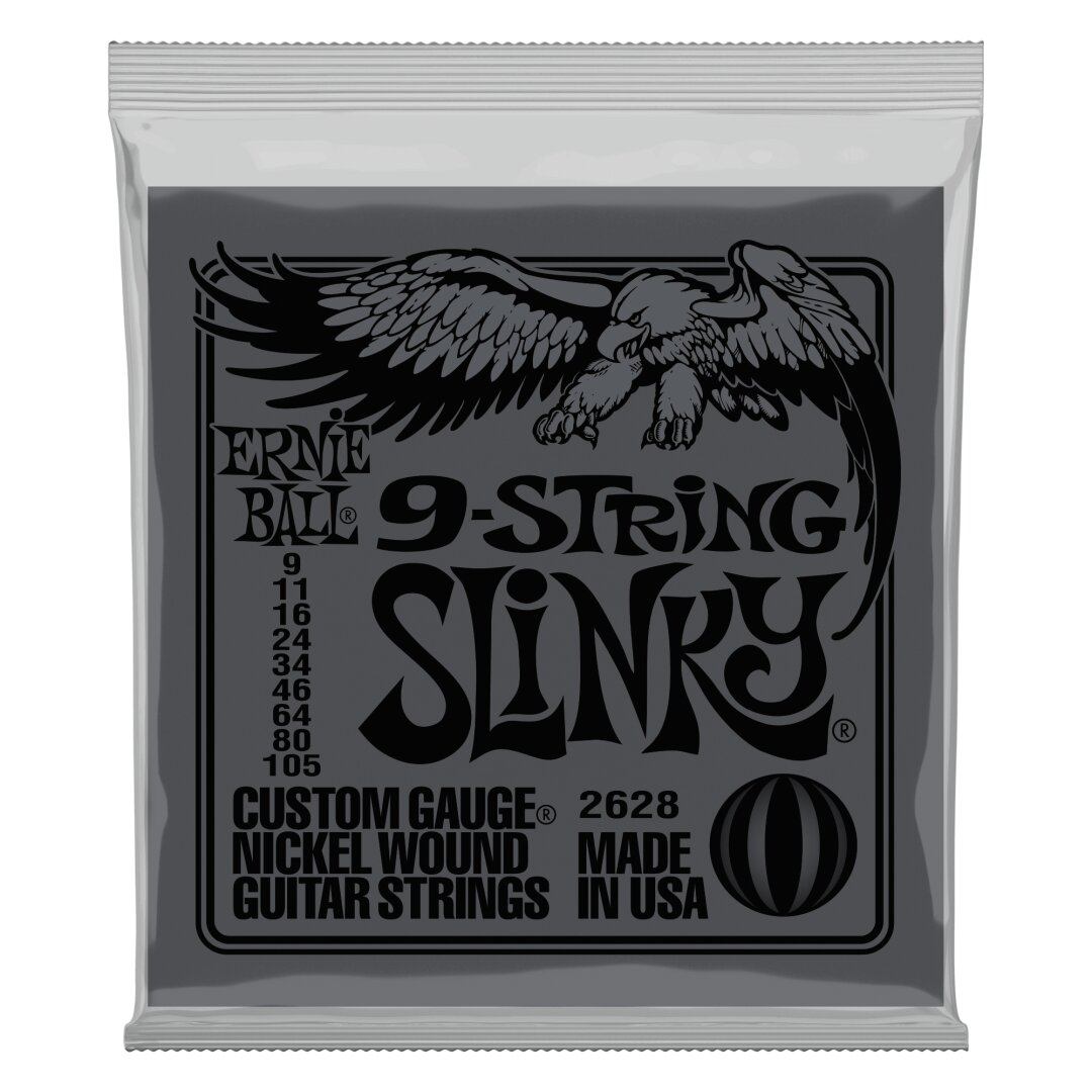 Slinky 9-String Nickel Wound Electric Guitar Strings - 9-105 Gauge