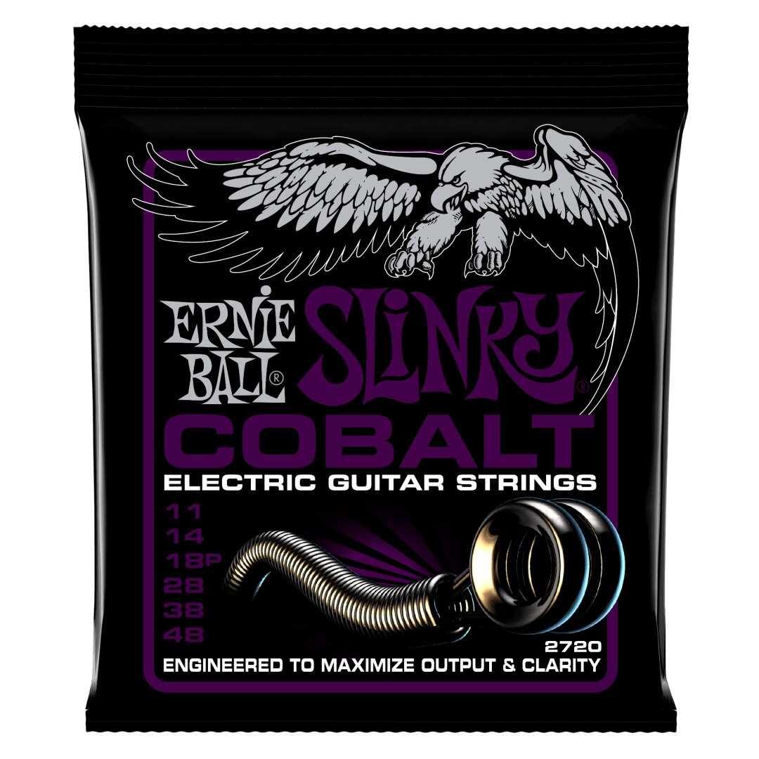 Power Slinky Cobalt Electric Guitar Strings - 11-48 Gauge