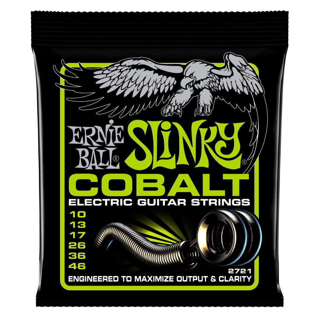 Regular Slinky Cobalt Electric Guitar Strings - 10-46 Gauge