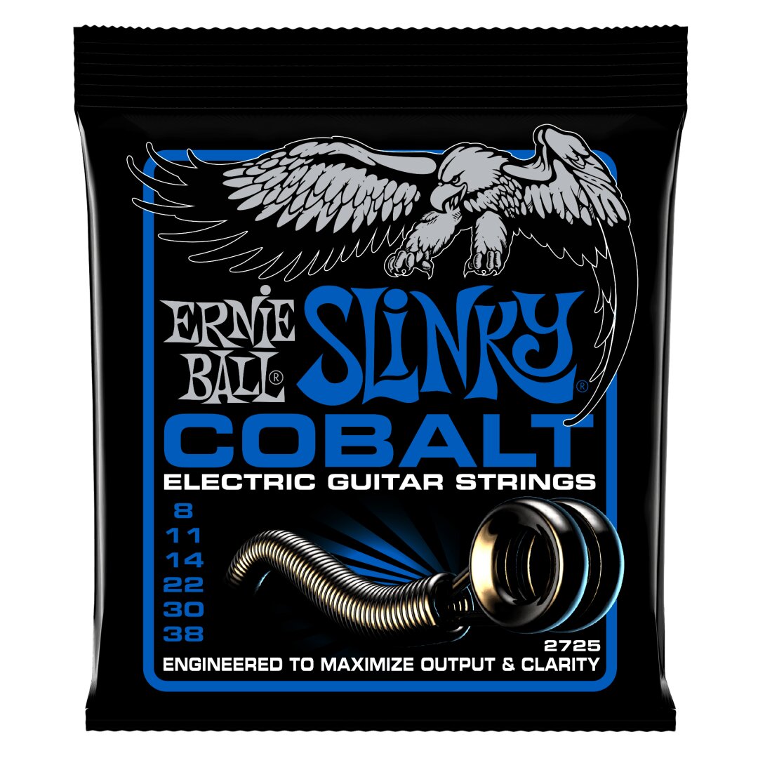 Extra Slinky Cobalt Electric Guitar Strings - 8-38 Gauge