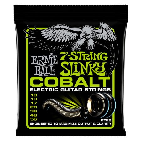 Regular Slinky Cobalt 7-String Electric Guitar Strings - 10-56 Gauge