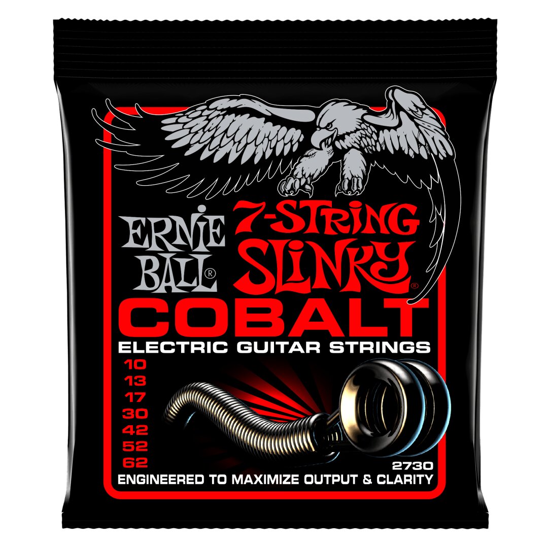 Skinny Top Heavy Bottom Slinky Cobalt 7-String Electric Guitar Strings