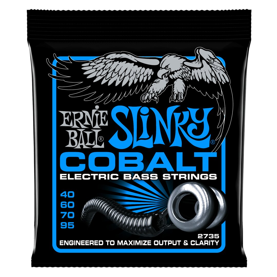 Extra Slinky Cobalt Electric Bass Strings - 40-95 Gauge