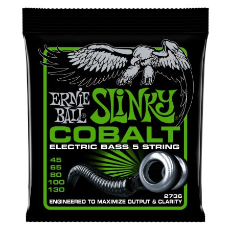 Bass 5 Slinky Cobalt Electric Bass Strings - 45-130 Gauge