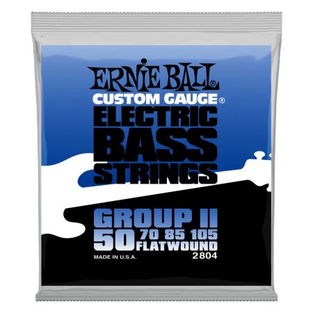 Flatwound Group II Electric Bass Strings - 50-105 Gauge