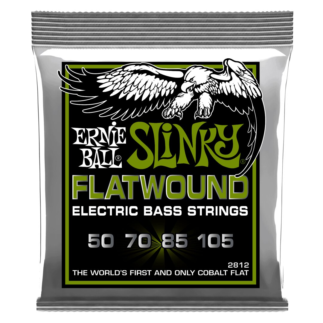 Regular Slinky Flatwound Electric Bass Strings - 50-105 Gauge