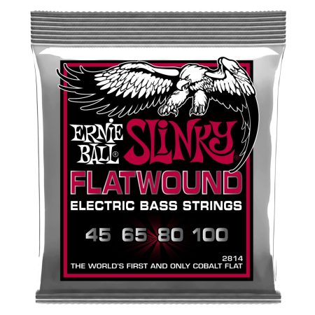 Super Slinky Flatwound Electric Bass Strings - 45-100 Gauge