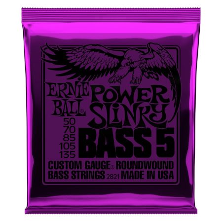 Power Slinky 5-String Nickel Wound Electric Bass Strings - 50-135 Gaug
