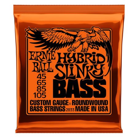 Hybrid Slinky Nickel Wound Electric Bass Strings - 45-105 Gauge