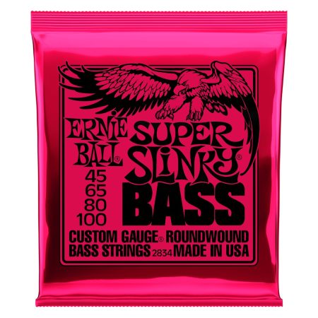 Super Slinky Nickel Wound Electric Bass Strings - 45-100 Gauge
