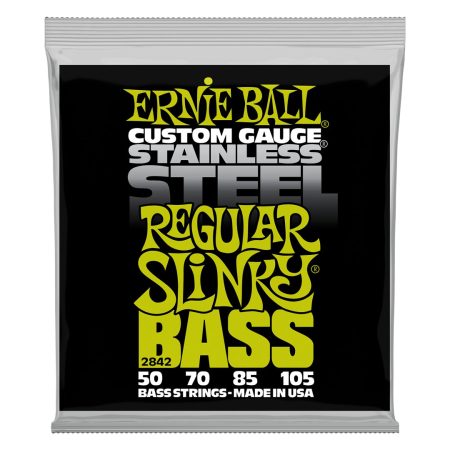 Regular Slinky Stainless Steel Electric Bass Strings - 50-105 Gauge