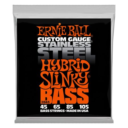 Hybrid Slinky Stainless Steel Electric Bass Strings - 45-105 Gauge