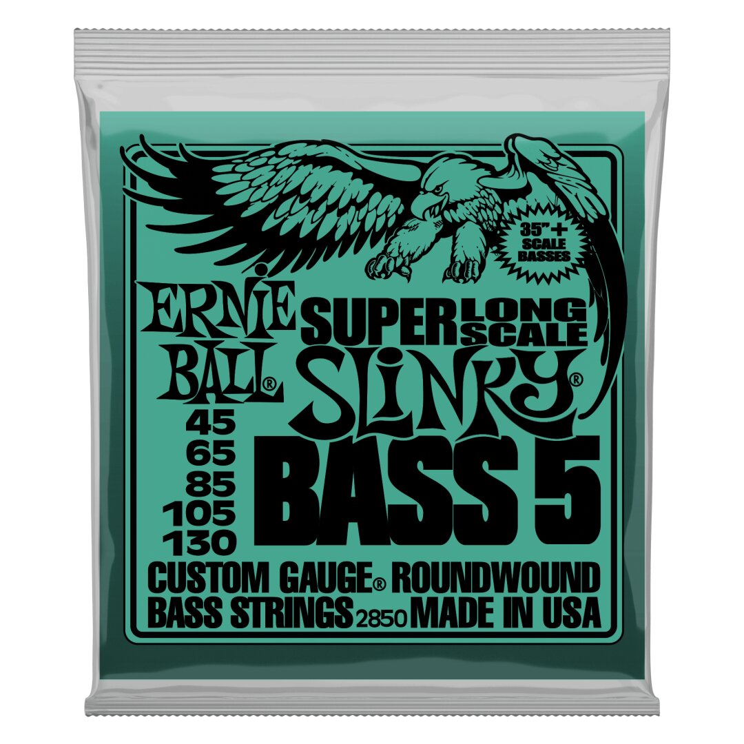 Bass 5 Slinky Super Long Scale Electric Bass Strings - 45-130 Gauge