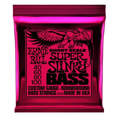 Super Slinky Nickel Wound Short Scale Bass Strings - 40-100 Gauge