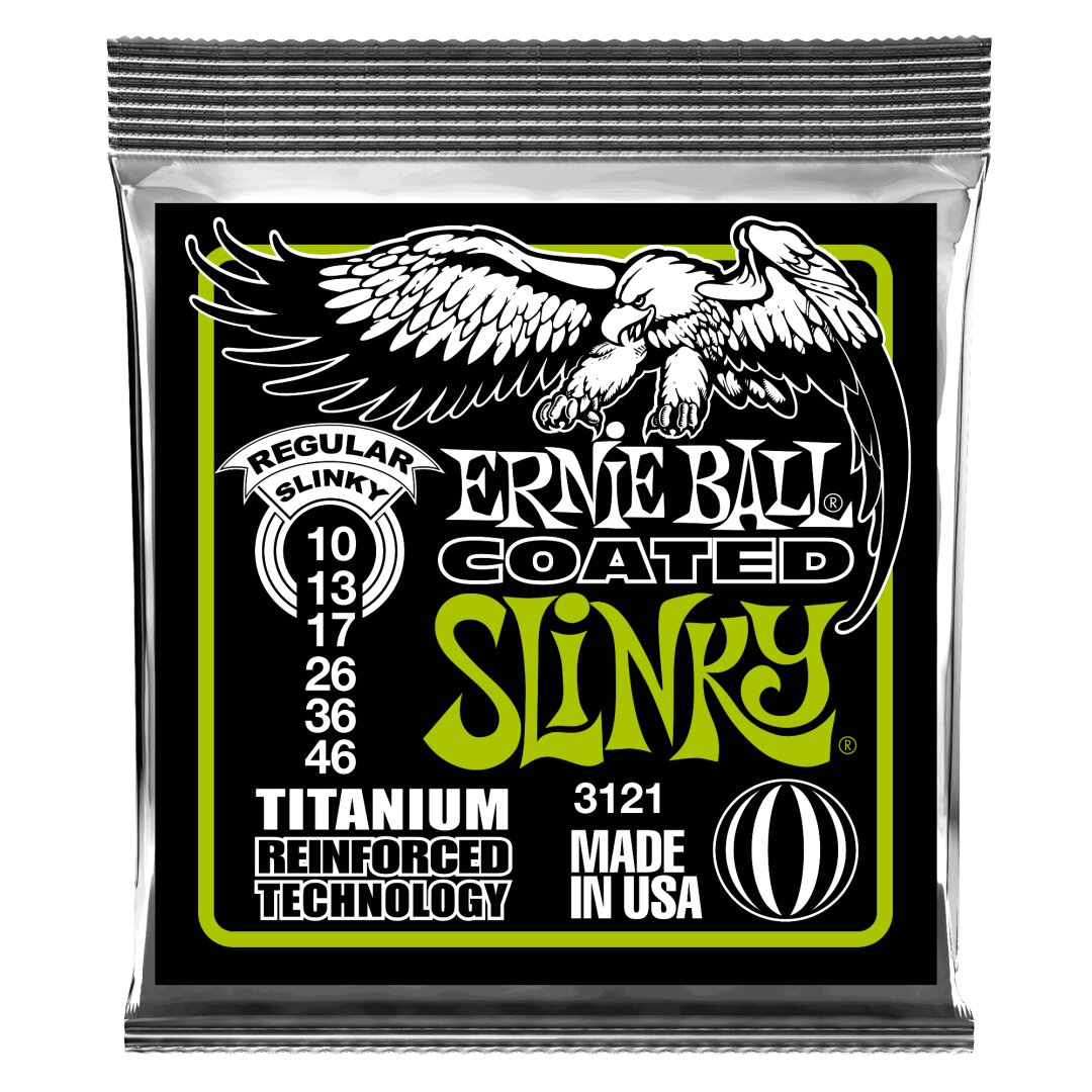 Regular Slinky Coated Titanium RPS Electric Guitar Strings - 10-46 Gau