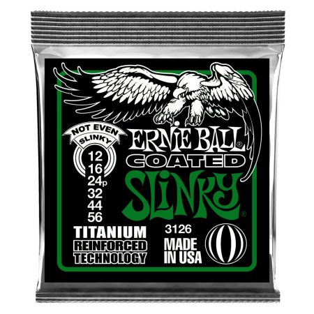 Not Even Slinky Coated Titanium RPS Electric Guitar Strings - 12-56 Ga
