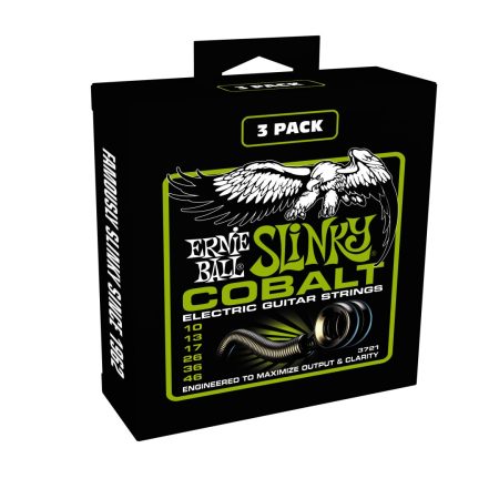 Regular Slinky Cobalt Electric Guitar Strings 3 Pack - 10-46 Gauge